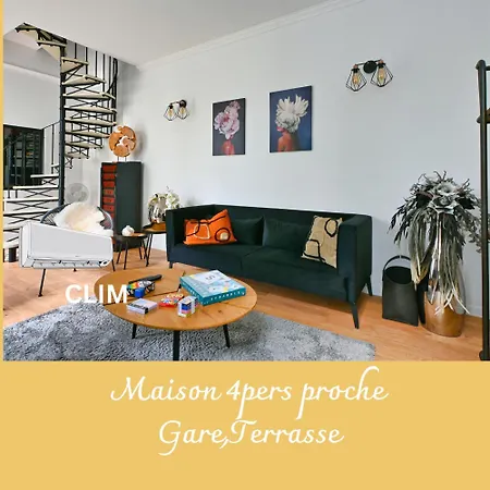 Maison Climatisee Gare A 10 Min, Ideale Familles Maisoncarreeconciergerie Apartment *