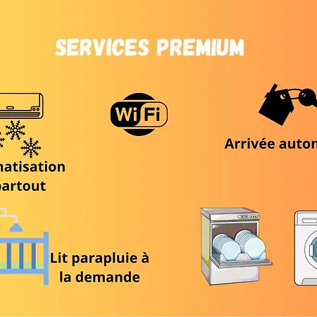 Maison Climatisee Gare A 10 Min, Ideale Familles Maisoncarreeconciergerie Апартаменты *